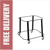 Trolley Basket Stacker / Plinth with Wheels and Brakes (for 34 Litre Vertical Trolley Baskets)